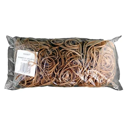 Image of White Box Rubber 454G Bands Assorted sizes,brown