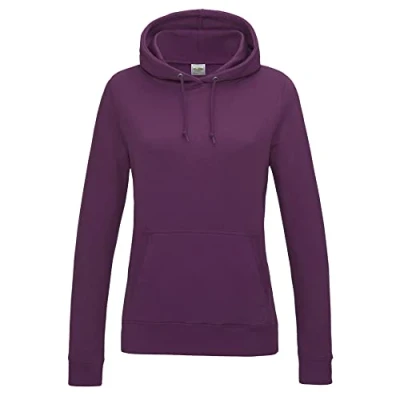 Image of AWDis Women&#039;s Girlie College Hoodie, Purple (Plum), 12 (Manufacturer Size:Medium)