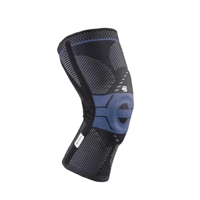Image of Bauerfeind GenuTrain P3 Patella Knee Support for Misalignment of The Kneecap Right Size 5 Color Black