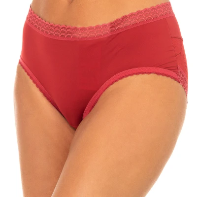 Image of Playtex Womens Elegance lace back panties P07I4 woman Red Size Small