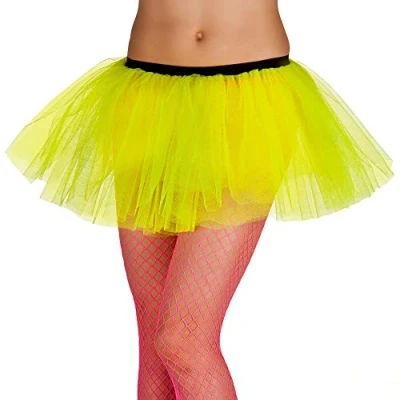 Image of Boland Adult Tutu Stretchy Elastic Waistband Mini Skirt Underskirt Costume Carnival Theme Party