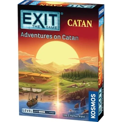 Image of Thames &amp; Kosmos EXIT: The Game Adventures on Catan, Escape Room Card Game, Family Games For Night, Board Adults and Kids, 1 to 4 Players, Ages 10+