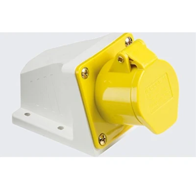 Image of KnightsBridge 110V IP44 16A Angled Surface Mount Socket 2P+E