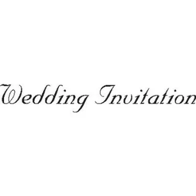Image of Art Stamps 12 x 72 mm Wedding Invitation Fun Stamp, Black