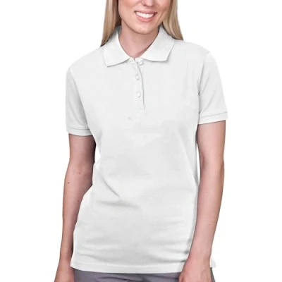 Image of HRM Women&#039;s Heavy Stretch W Polo Shirt, White (White 02 White), Large