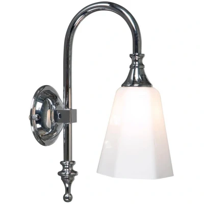 Image of Classic Bathroom Wall Light Chrome IP44