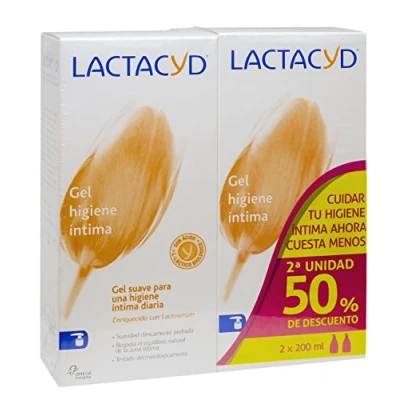 Image of Lactacyd Daily Intimate Hygiene Gel, pH Balanced, Soap Free 2 x 200 ml