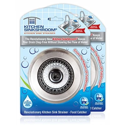 Image of SinkShroom Sink Strainer Basket, Stainless Steel, 2 Pack