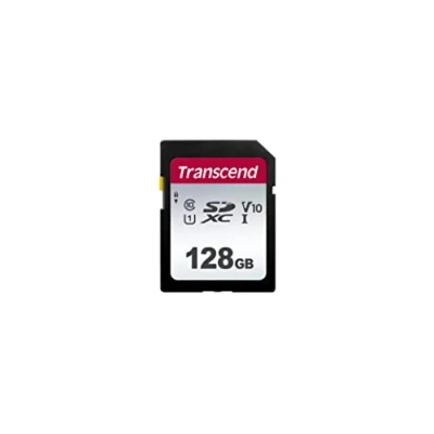 Image of Transcend Highspeed 128GB SDXC Memory Card Class 10, UHS I U3, Video Speed V30 for 4K Ultra HD TS128GSDC300S E2