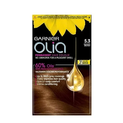 Image of Garnier Olia Permanent Hair Dye, Up to 100% Grey Coverage, No Ammonia, 60% Oils, Bold 6.60 Intense Red