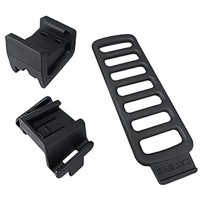Image of CatEye FlexTight SP 15 Bracket Kit (Viz): Adjustable, tool free installation, secure fit, versatile, durable, Black