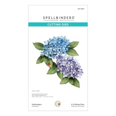Image of Spellbinders S4 1347 Hydrangea Etched Dies from The Nature&#039;s Botanical Garden Collection by Susan Tierney Cockburn