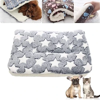 Image of SENGHUI Cozy Calming Cat Blanket, Bed Self Heating Pet Pad, Ultra Soft and Warm Dog Mat Flannel Blankets for Indoor Cats, Sizes to Fit Most Pets (C,3XL)