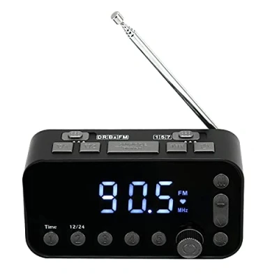 Image of Digital Alarm Clock Radio,DAB A1 DAB FM Clock,Dual USB Radio with Charging Port,LCD Display Backlight and Adjustable Volume