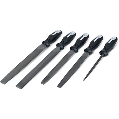 Image of Nicholson Crescent 22040HNNN General Purpose File Set with Ergonomic Handles, 5 Pieces Multicolor one Size