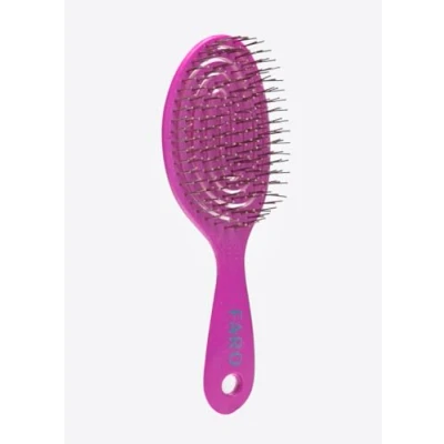 Image of Faro Hair Brush Detangling Paddle Tail Comb For Women Men Styling Wet &amp; Dry Detangles All Types Reduces Breakage Eliminates Knots (Mini Glide Brush)