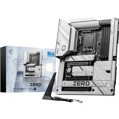 Image of MSI Z790 PROJECT ZERO, Back connect ATX Supports Intel 14th / 13th 12th Gen Core Processors, LGA 1700 55A DrMOS VRM, DDR5 Memory Boost 7200+MHz/OC, PCIe 5.0 x16, 4 x M.2 Gen4, Wi Fi 7