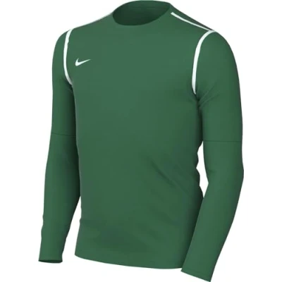 Image of Nike FJ3008 302 Y NK DF PARK20 CREW TOP R Sweatshirt Unisex PINE GREEN/WHITE/WHITE Size XL