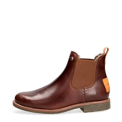 Image of Panama Jack Women&#039;s Giordana Igloo Trav Chelsea Boot, Bark B002, 3 UK