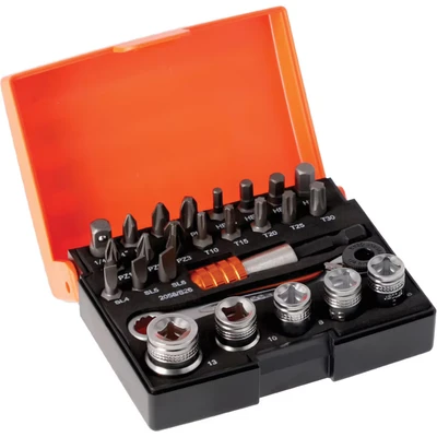 Image of Bahco 2058/S26 Ratchet Socket Bit Set, 26 Pieces