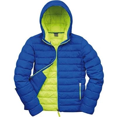 Image of Result R194M Urban Snow Bird Hooded Jacket Ocean Blue/Lime, 2X Large