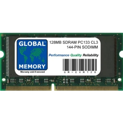 Image of 128MB PC133 133MHz 144 PIN SDRAM SODIMM MEMORY RAM COMPATIBLE WITH AKAI MPC500 / MPC1000 MPC2500 SAMPLERS (EXM128)