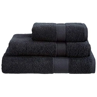 Image of Linens Limited Turkish Cotton Face Cloth for Washing Face, Great as Towel, Guest and More, Soft Luxurious, Reusable, Super Absorbent, Machine Washable (Black)