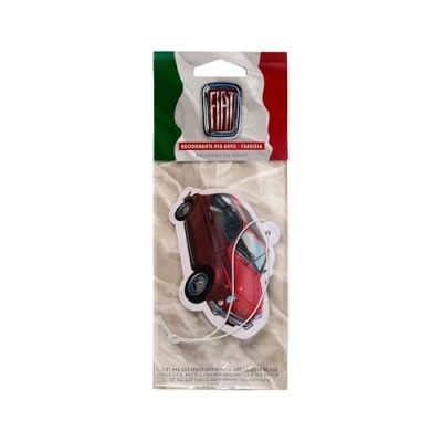 Image of Puckator Strawberry Fiat 500 Air Freshener Diffuser Room Fragrance Fresheners For Home Bathroom Small Aroma Mist Scent Diffusers Odour Neutraliser Cigarette Smoke Remover