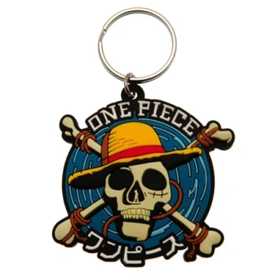 Image of Rubber Keychain One Piece Live Action (Straw Hat Crew Icon)