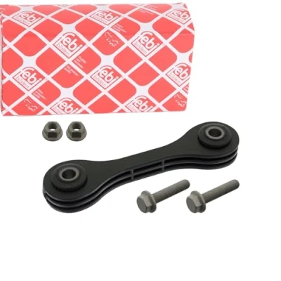 Image of 2H0411317B, 2H0411317BS1 Anti roll bar link FEBI BILSTEIN 45784 Front Axle Left, Right 193mm with nuts bolts/screws Plastic