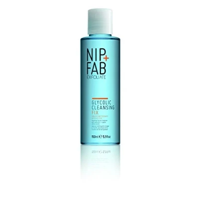 Image of Nip + Fab Glycolic Acid Fix Foaming Cleanser for Face with Olive Oil, Exfoliating Resurfacing AHA Facial Cleansing Foam Wash Exfoliation Even Tone Brighten Skin, Fine Lines and Wrinkles, 150 ml