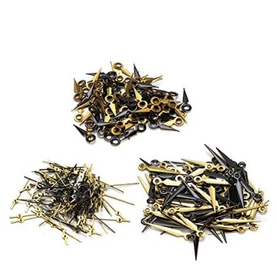 Image of Watch Hand, 2035 Black Gold Hour Minute Second Hands Needles Fit for Movement Watch, Accessory
