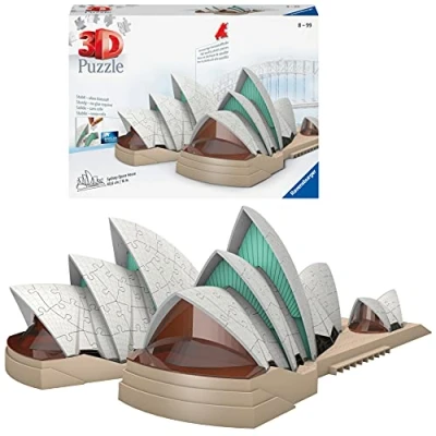 Image of Ravensburger Sydney Opera House 3D Jigsaw Puzzles for Kids &amp; Adults Age 8 Years up 216 Pieces No Glue Required