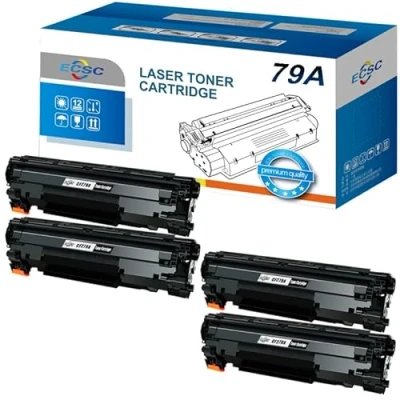 Image of ECSC Toner Cartridge CF279A / 79A For Printer, Compatible With HP LaserJet Pro M12 M12a M12w MFP M26a M26nw (Black, 4 Pack)