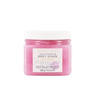 Image of Sunday Rain Scrub Away Brightening Body for Extra Smooth &amp; Soft Skin, Vegan Cruelty Free with Vitamin Rich Acai Berry Extract, 265g
