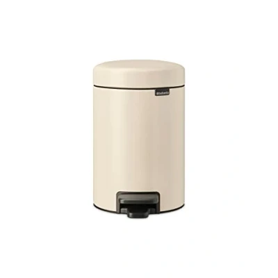 Image of Brabantia 113222 Pedal Bin newIcon with Plastic Inner Bucket, 3 Litre Matt Steel