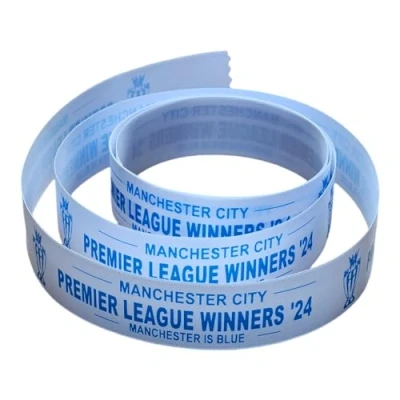 Image of Man City League Winners 24&#039; Ribbon 25mm Wide (1)