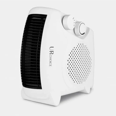 Image of UR CHOICE Powerful Fan Heater 2 Heat Settings, Overheat Protection, Cool Air Function Upright Electric Quiet Space Heater, Safety Cut Out 1000/2000W for Home