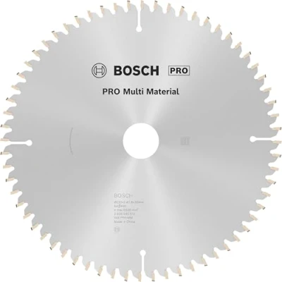 Image of Bosch 1x PRO Multi Material Circular Saw Blade for Corded Hand Held Saws (for Aluminium, Plastics, Ø mm, Professional Accessory Saw)