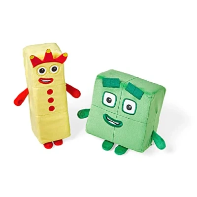 Image of Learning Resources Numberblocks Three and Four Playful Pals, Cuddly Plush Toys, Girls Boys, Soft Toys for Toddlers 1 3, Ages 18 months+
