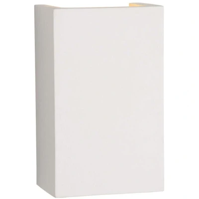 Image of Gipsy Modern Rectangle Plaster Wall Light 1xG9 White