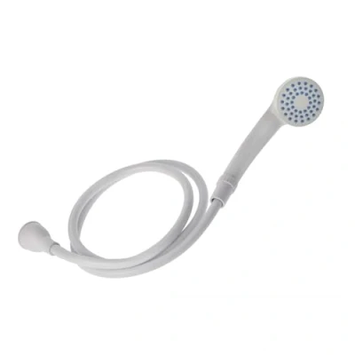 Image of Blue Canyon Solo Single Tap Shower Spray Max. Size 3 cm Premium Attachment for Bath Taps Push on Fitting Suitable Round &amp; Oval Head Bathroom 1.2 Meters (White)