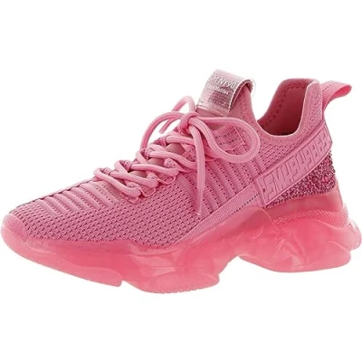Image of Steve Madden Women&#039;s Maxima Sneaker, Pink, 4 UK