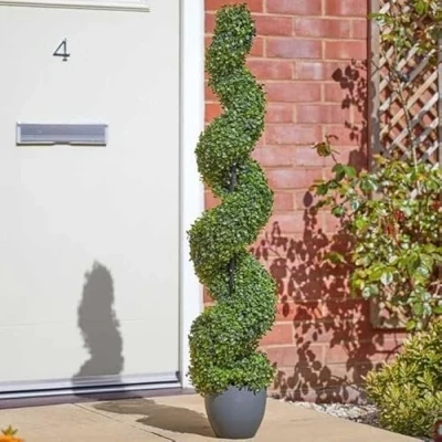 Image of Boxwood Topiary Twirl 120cm Decorative Artificial 5605010 Smart Garden