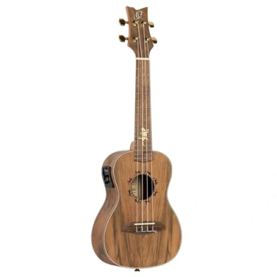 Image of Ortega Guitars Concert Ukulele electro acoustic Lizard Series includes Gig Bag Paldao, Mahogany (LIZARD CC GB)