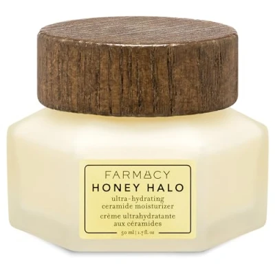 Image of Farmacy Honey Halo Ceramide Face Moisturizer Cream Hydrating Facial Lotion for Dry Skin (50ml)