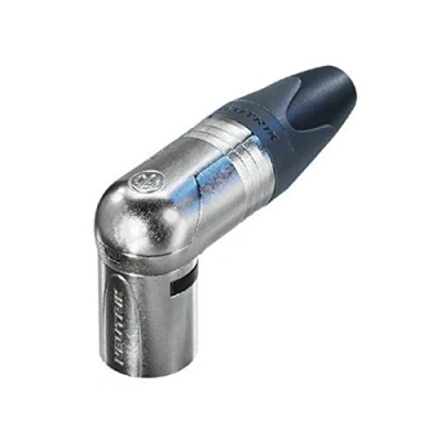 Image of Neutrik Male 3 Pin XLR Right Angled Line Connector