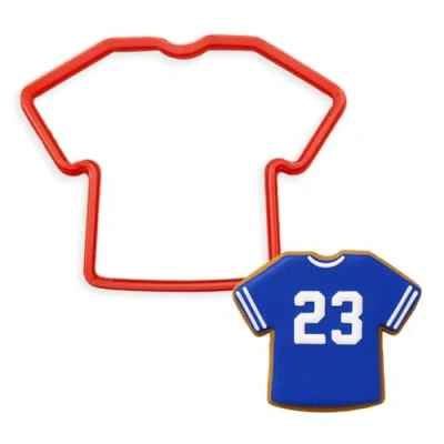 Image of Custom Cutters Shirt Shaped Cookie Cutter Plastic for Baking, Fondant, Clay, Pastry, Icing, Jewellery (5CM + 8CM)