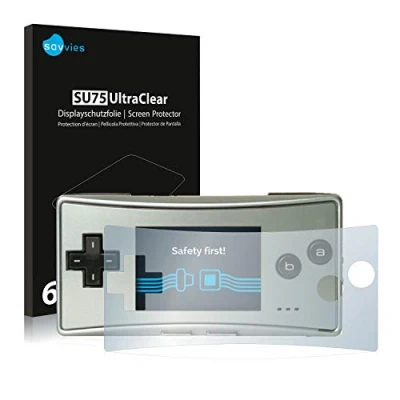Image of Savvies 6 Pack Screen Protector compatible with Nintendo Gameboy Micro Protection Film Clear