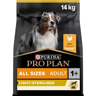 Image of PRO PLAN Adult Light / Sterilised Dry Dog Food with Chicken 14kg, For Neutered Dogs